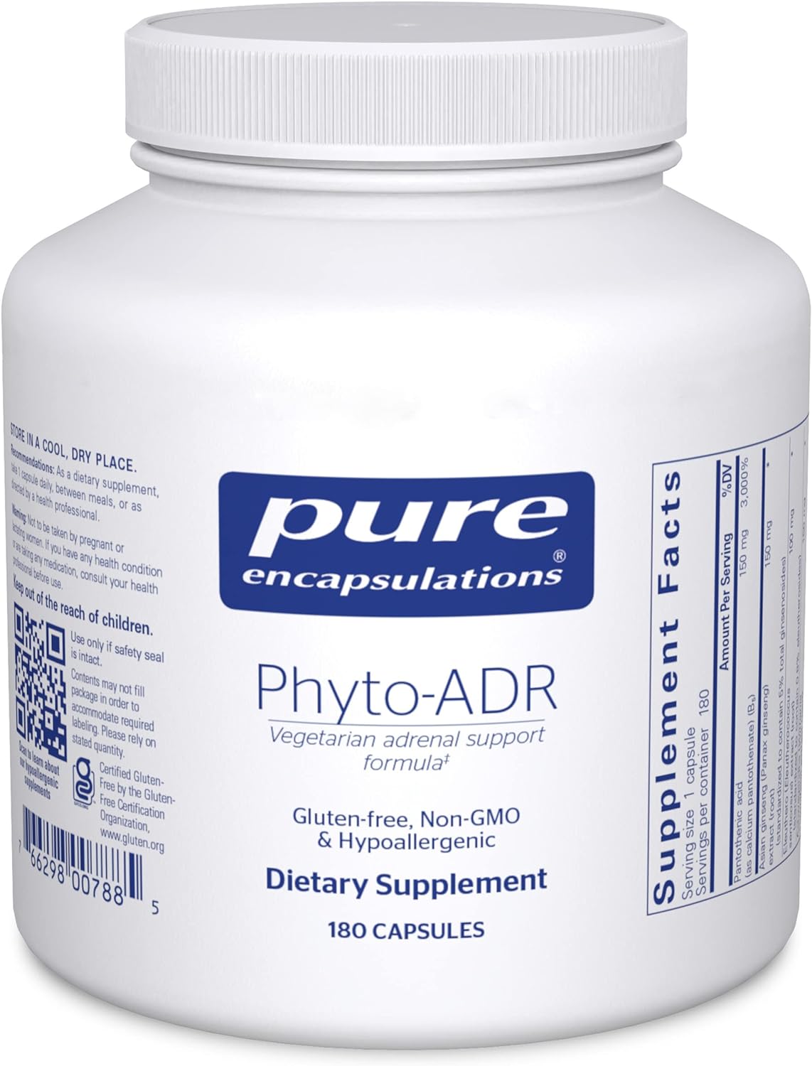 Pure Encapsulations Phyto ADR - Herbal Stress Relief Supplement for Adrenal Support | Supports Healthy Cortisol Levels & Stress Response - Perfect for Busy Professionals & Students
