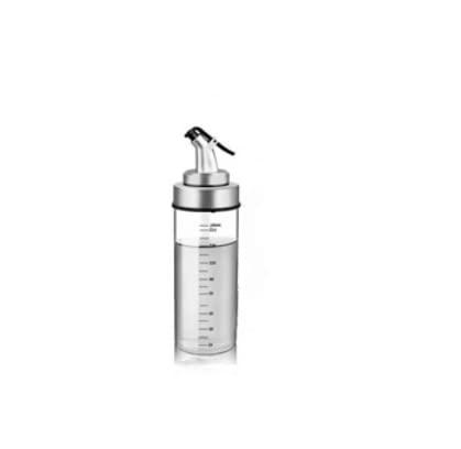 180ML Premium Glass Oil and Vinegar Dispenser Bottle - Leak-Proof Kitchen Seasoning Storage Bottle for Cooking, Salad Dressing, and Baking - Creative Oil Bottle with Pour Spout