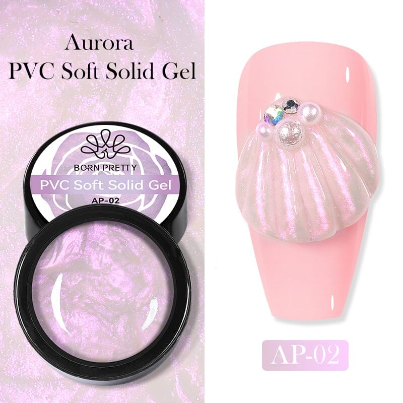 Born Pretty Aurora PVC Soft Solid 3D Sculpting Gel - Long-Lasting Nail Art Design for DIY Manicures & Professional Salon Use