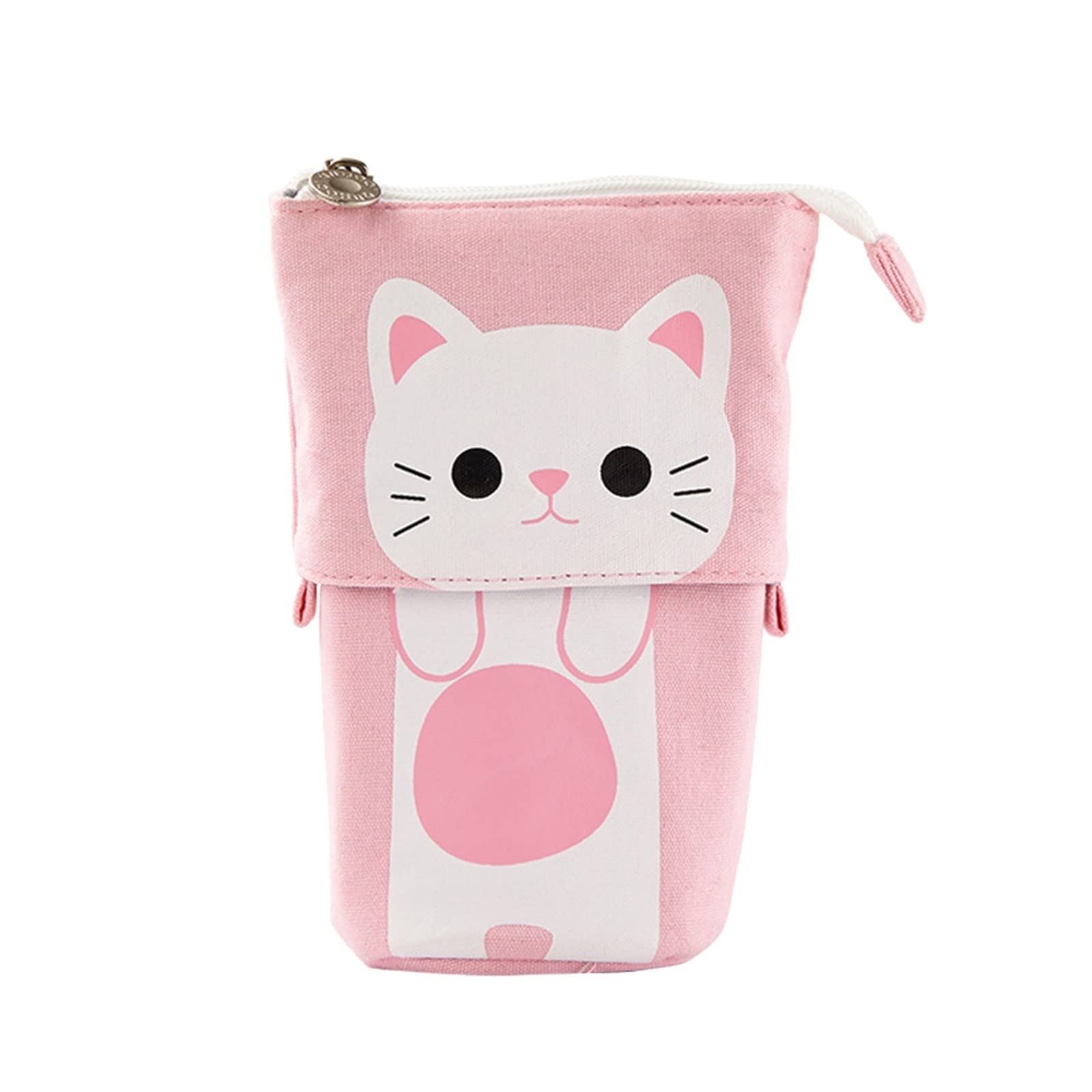 Unique Telescopic Cat Sliding Pencil Case - Expandable Stationery Storage Box for School, Office & Travel (DR7) - Perfect for Students, Artists & Cat Lovers
