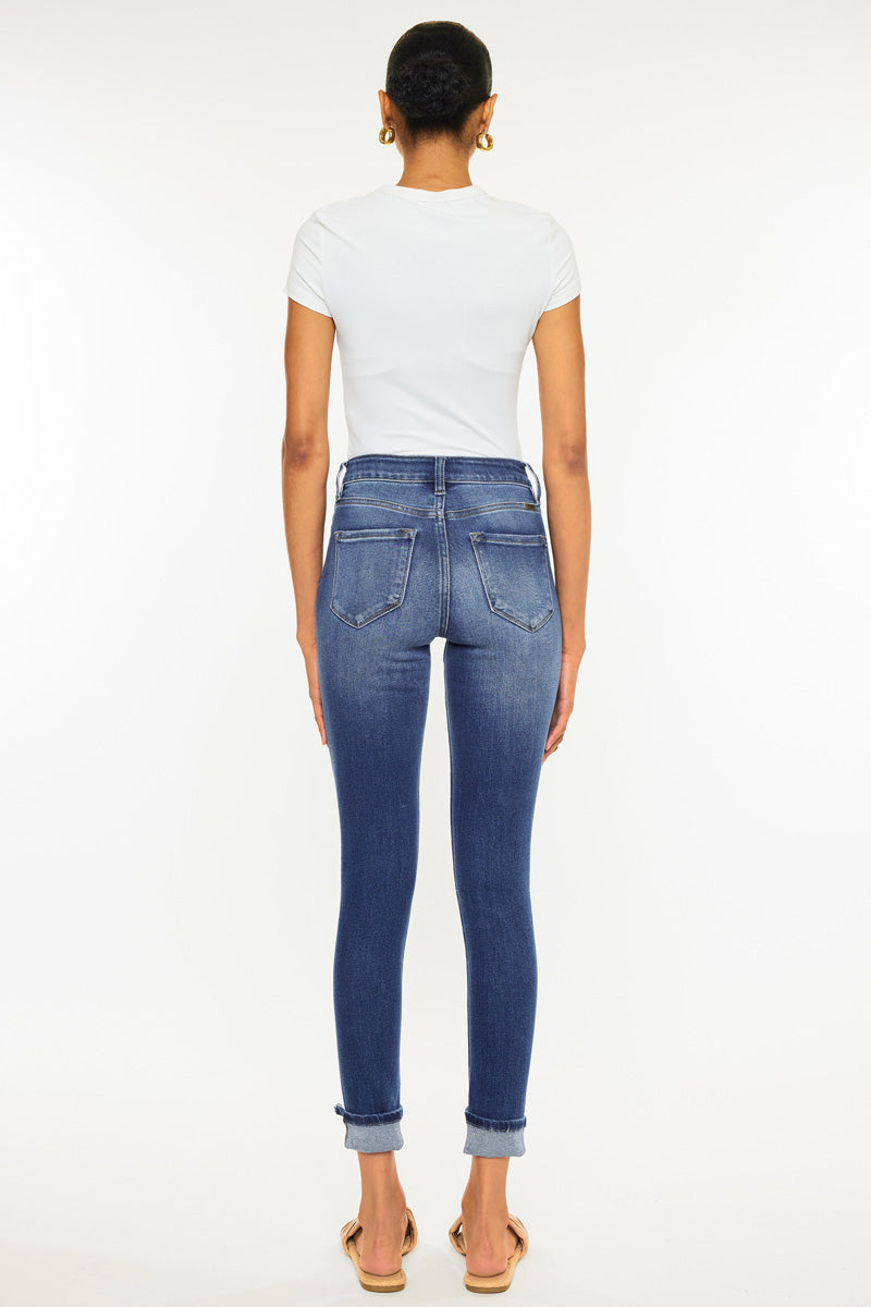 Norah High Rise Ankle Skinny Jeans for Women - Stretchy Slim Fit Denim Pants - Perfect for Casual Wear, Office & Date Night