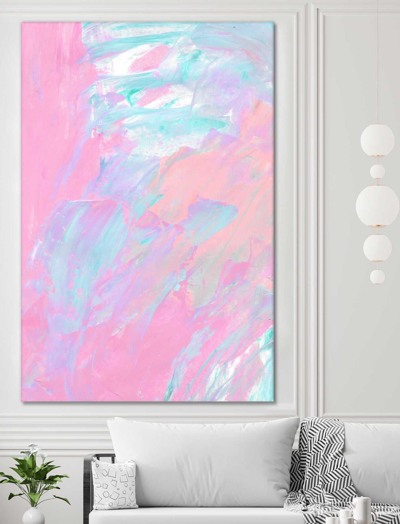 Abstract 2494 - Modern Abstract Wall Art Canvas Painting for Home & Office Decor | Perfect for Living Room, Bedroom, and Workspace Aesthetics