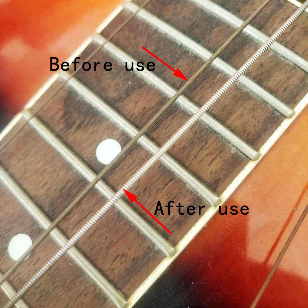 Baroque Guitar Fret Grit Erasers Set of 5 (180/400/1000/1500/2000 Grit) - Fast Polishing Abrasive Rubber Blocks for Guitar Fret & String Cleaning - Professional Guitar Maintenance Tools for Smooth Playability & Perfect Tone - Ideal for Home Practice, Studio Recording & Live Performances