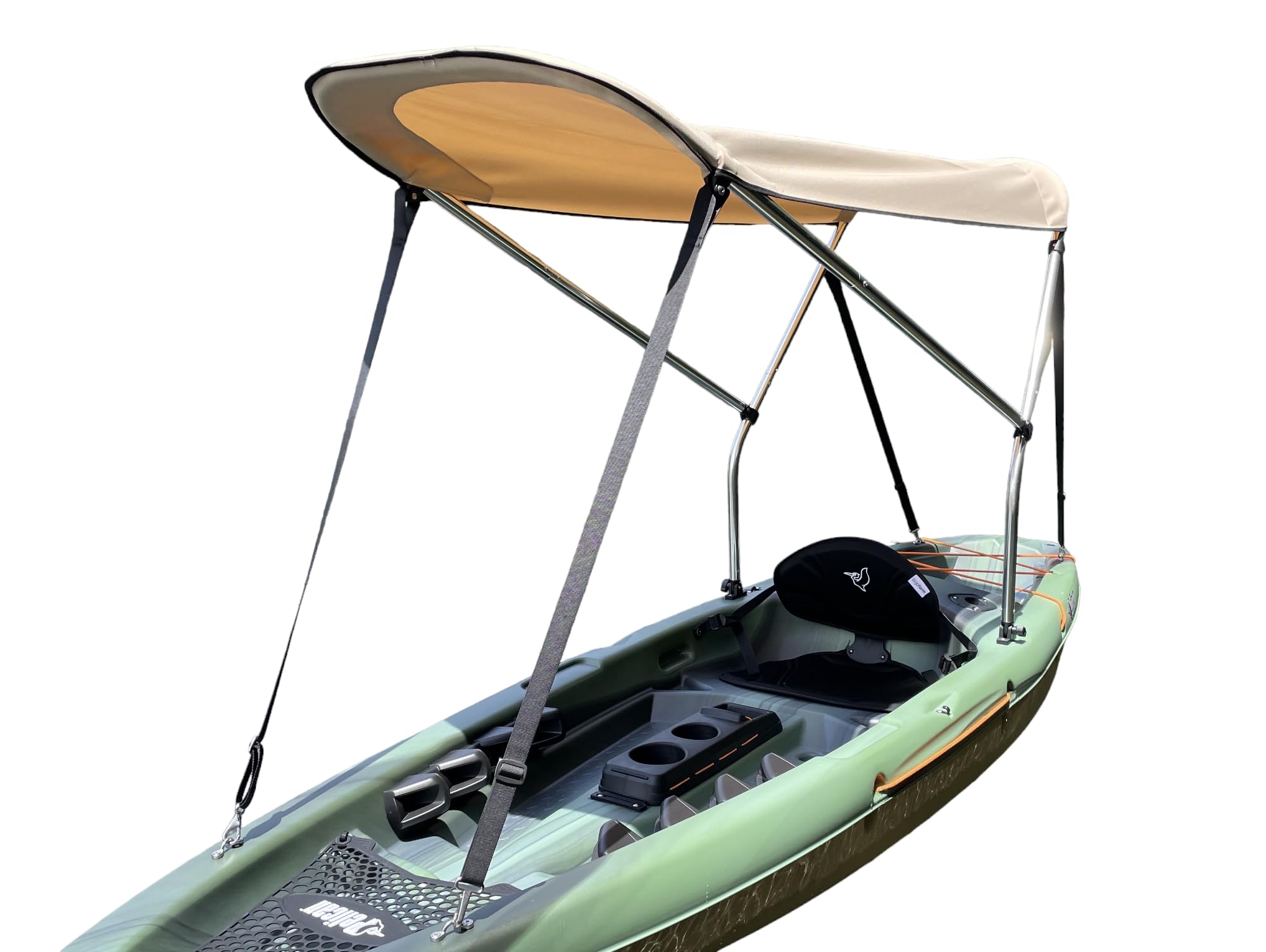 Sun Shade Canopy for Sit-on-Top Kayak - UV & Heat Protection Bimini Top with Rain Cover | Perfect for Kayaking, Fishing & Outdoor Water Activities | Cypress Rowe Outfitters