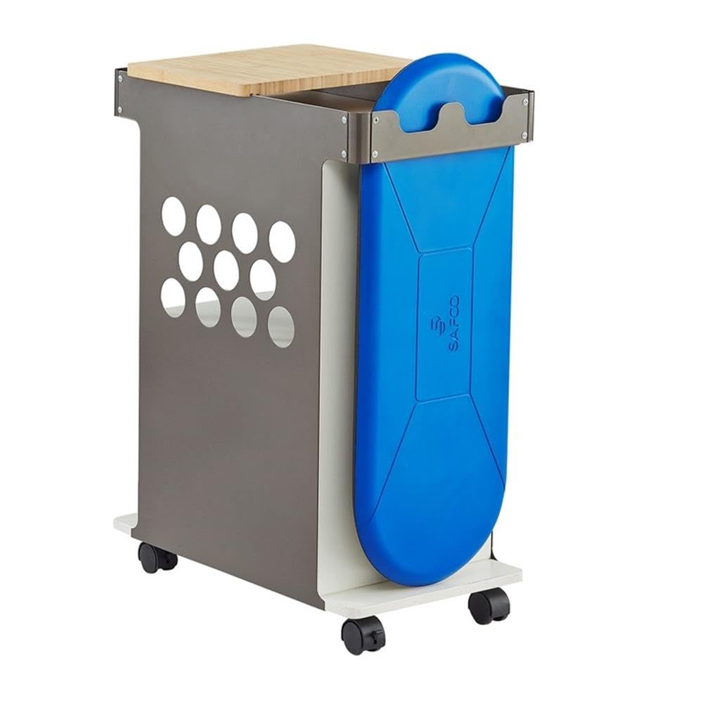 UrbanPro Mini Rolling Storage Cart with Steel Panels - Compact Mobile Organizer for Kitchen, Bathroom, Office & Dorm Room - Silver Finish