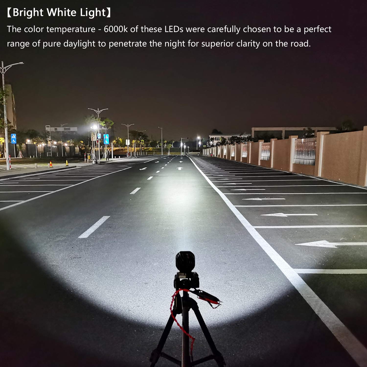 40W White LED Pod Lights (3 Inch) - 12V/24V Universal Cube Spot & Fog Lights for Off-Road Cars, Trucks, Boats, ATV, UTV, SUV, Forklift, Motorcycle - Pack of 2 | Perfect for Night Driving, Camping & Work Lighting