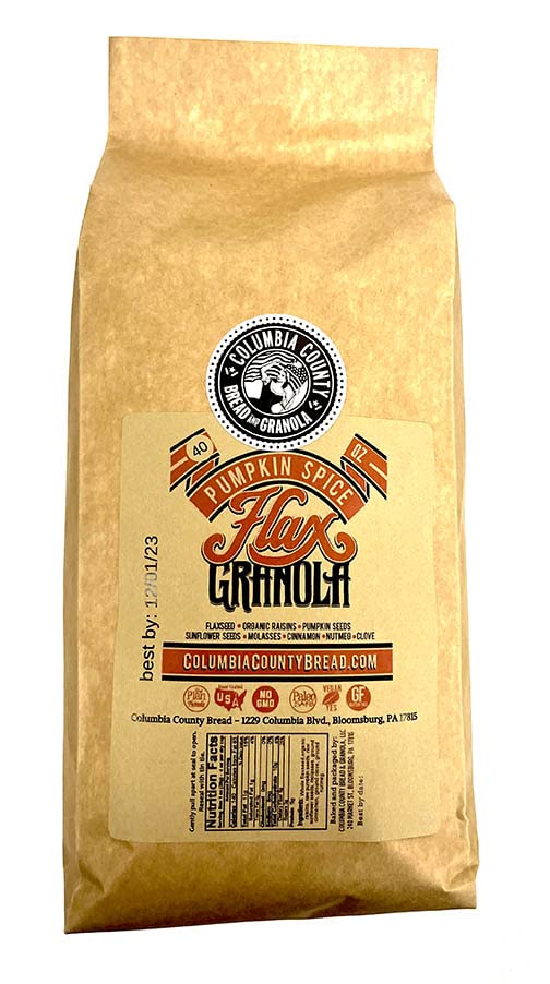 Organic Flax Granola Bulk - Pumpkin Spice Flavor | High Fiber Healthy Breakfast Cereal | Perfect for Smoothie Bowls, Yogurt Toppings & On-the-Go Snacks