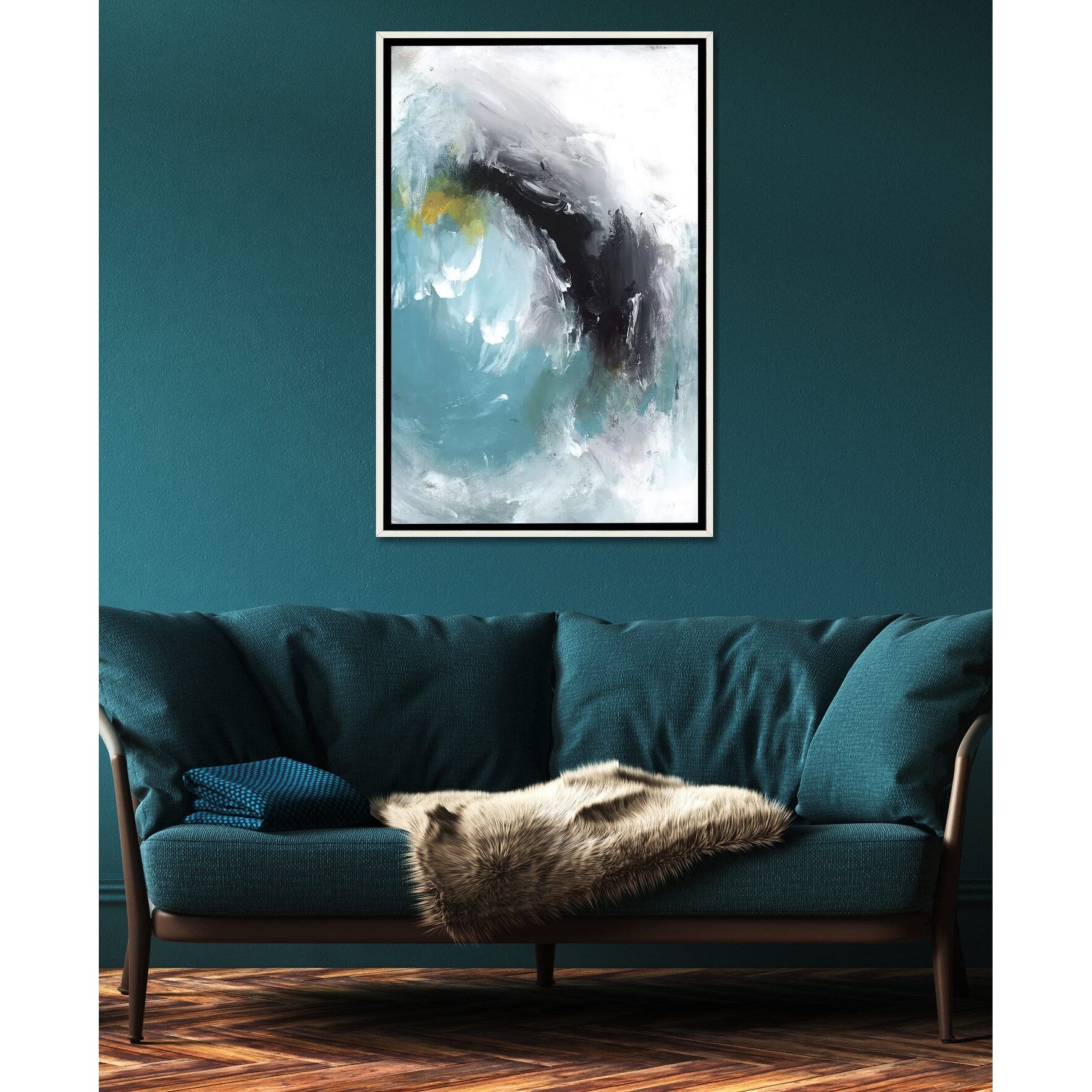 PI Studio Framed Aquamarine I - Elegant Wall Art for Living Room, Bedroom & Office Decor
