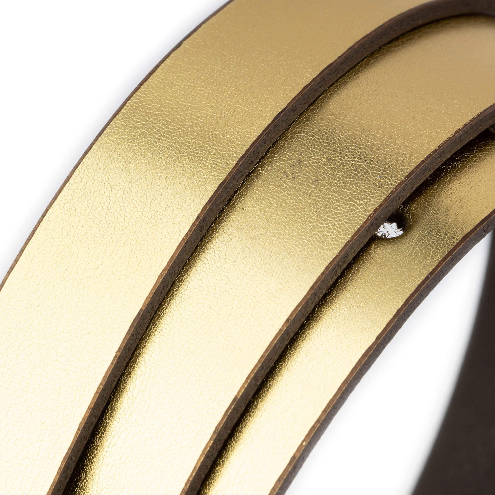 2.0 cm Gold Leather Belt Strap for Dunhill Buckles - Women's Replacement Belt - Perfect for Office, Casual Wear & Formal Occasions