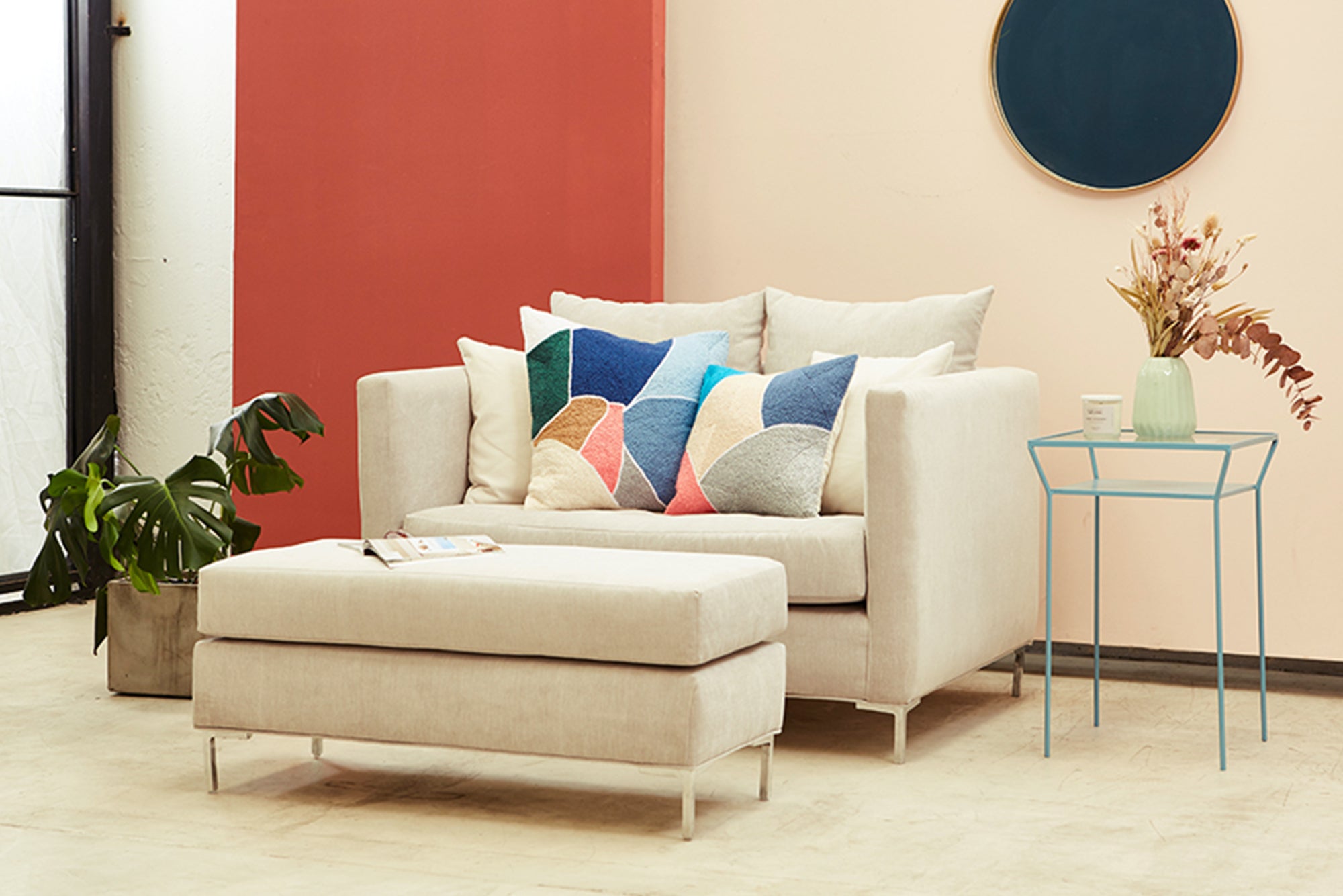 Bill Armchair with Ottoman - Modern Living Room Furniture for Relaxing & Entertaining
