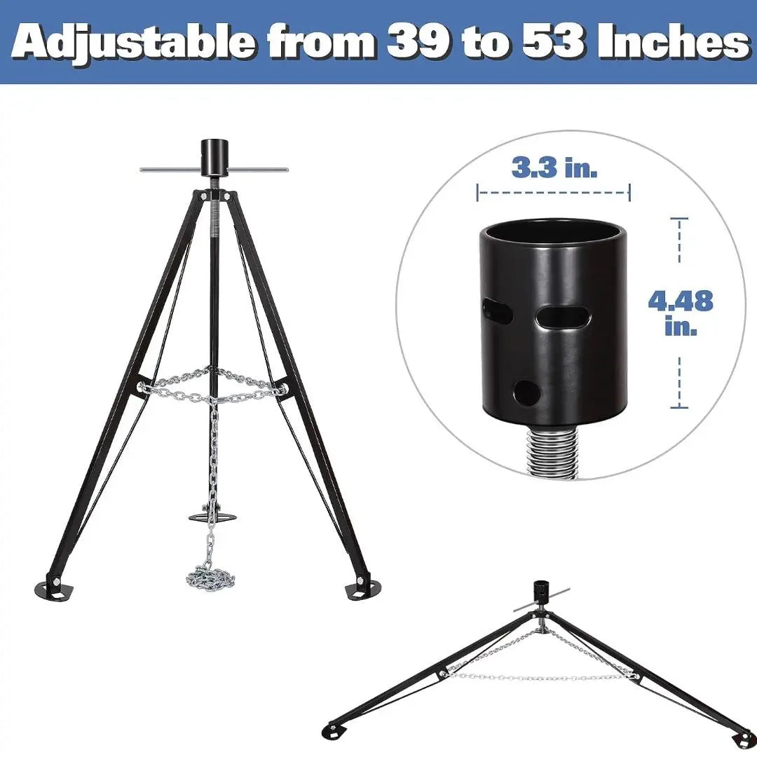 Weize 5th Wheel Tripod Stabilizer - Heavy Duty King Pin Stabilizer for RV Trailers, Adjustable 39