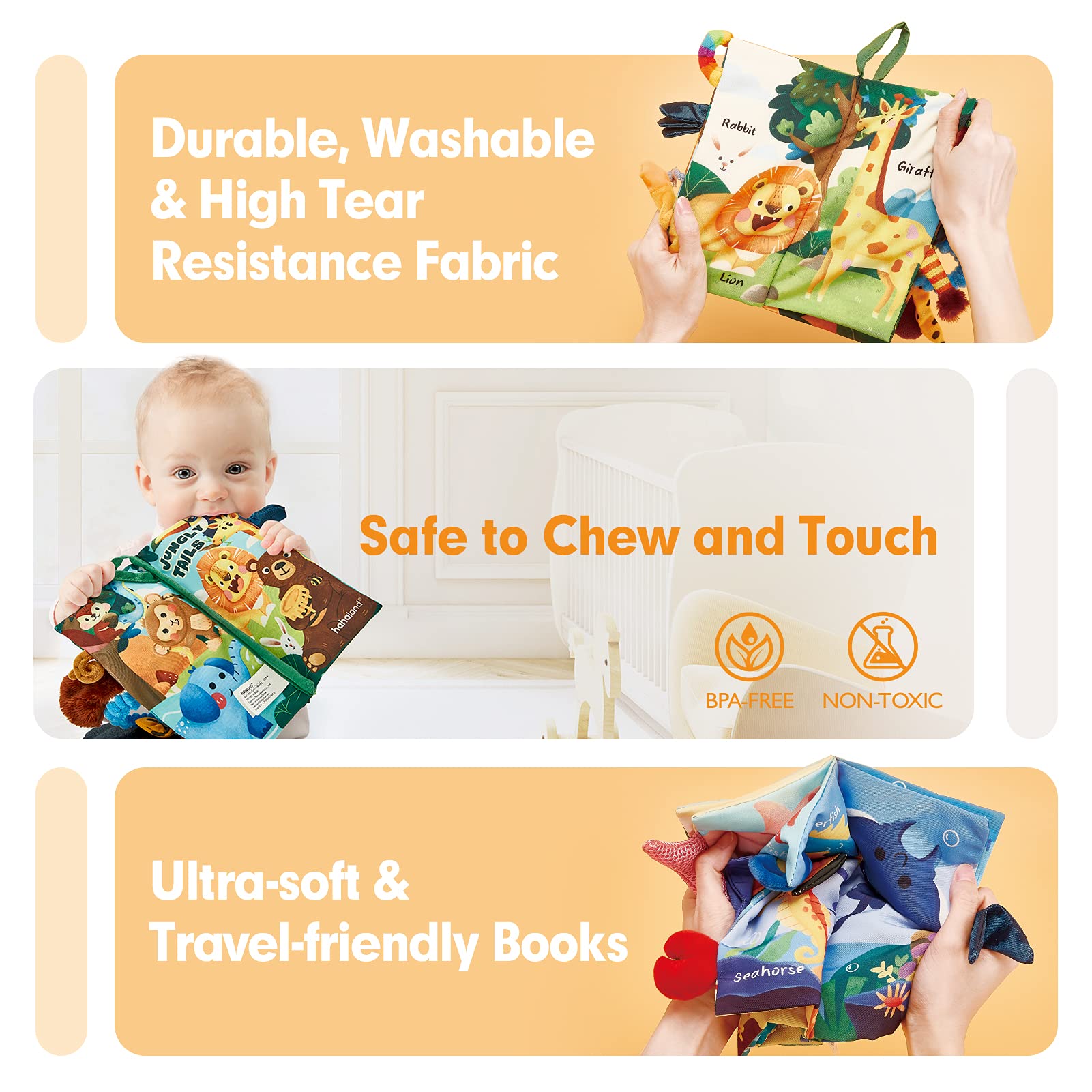 Hahaland Montessori Baby Toys for 6-12 Months & 2 Year Olds - Educational Learning Toys for Boys & Girls | Perfect Birthday Gift, Christmas Stocking Stuffers | Great for Early Childhood Development & Sensory Play
