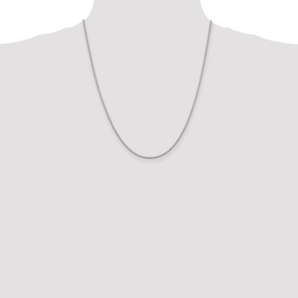 925 Sterling Silver 1.4mm Box Chain Necklace with Lobster Clasp - Durable Fine Jewelry for Women & Men - Perfect for Everyday Wear, Gifts & Special Occasions