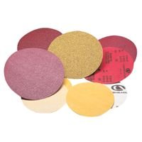 Premium Red Aluminum Oxide Dri-Lube Sanding Discs 4.5 Inch - 50 Pack (481-05539520253) - Ideal for Metal Polishing, Wood Sanding & Automotive Refinishing