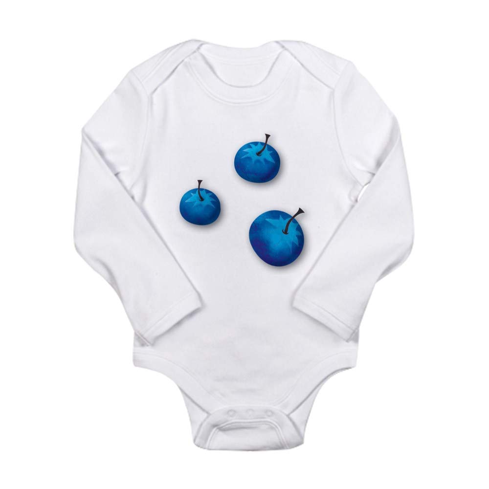 Blueberry Dreams Baby Bodysuit - Soft Infant Creeper Outfit for Newborns & Toddlers - Perfect for Playtime, Photo Shoots & Everyday Wear