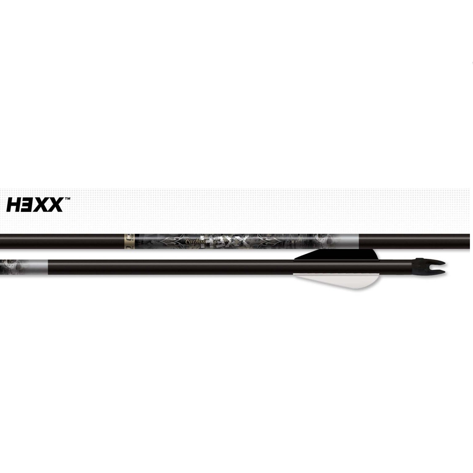 Easton Hexx Carbon Arrows 480 Spine - High-Performance Hunting & Target Shooting Arrows for Compound & Recurve Bows | Outdoor Sports & Competition Use