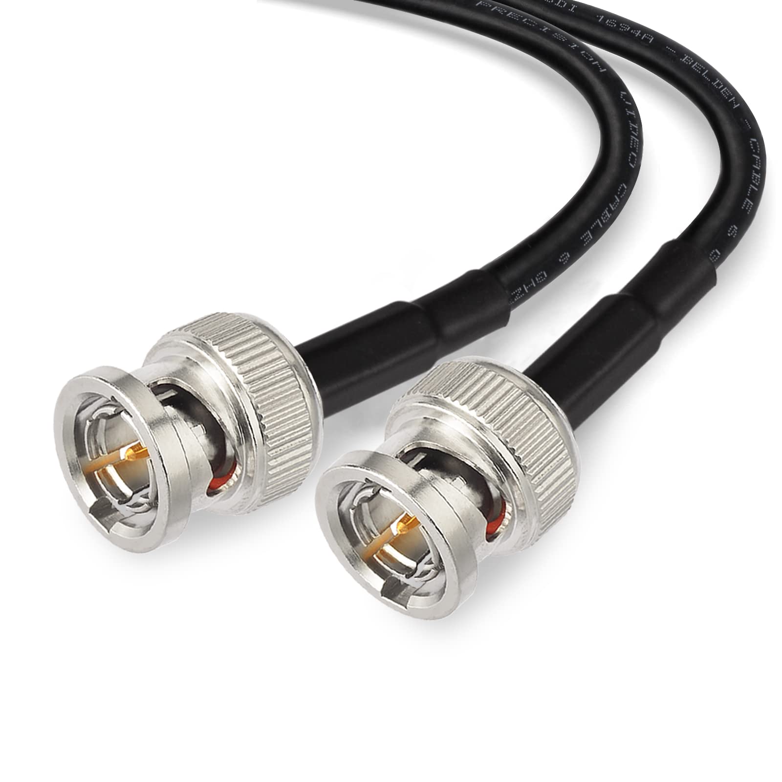 Superbat 100ft SDI Cable 75 Ohm BNC Cable 3G/6G/12G-SDI (Belden 1694A Black) for HD-SDI/3G-SDI/4K Video Security Camera & CCTV Systems | High-Speed Precision Video Cable for Professional Broadcast, Live Streaming & Surveillance Installations
