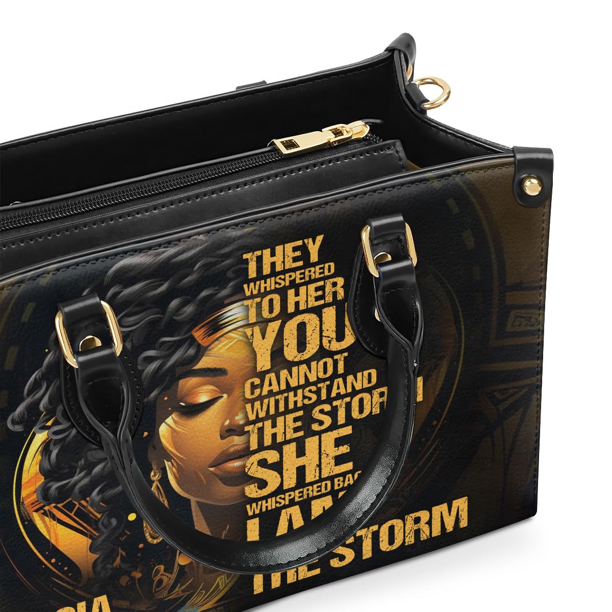 Personalized Leather Handbag for Women - Luxury Crossbody Purse for African American Women | Perfect Christmas Gift, Birthday Present & Everyday Fashion Accessory