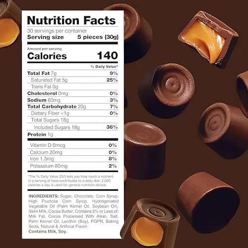 Rolo Dark Chocolate Candy with Caramel Filling - 1.5lb Bulk Pack (~110 Pieces) | Individually Wrapped Halloween Candy, Party Treats & Fall Snacks | Perfect for Trick-or-Treating, Office Treats & Holiday Gift Baskets