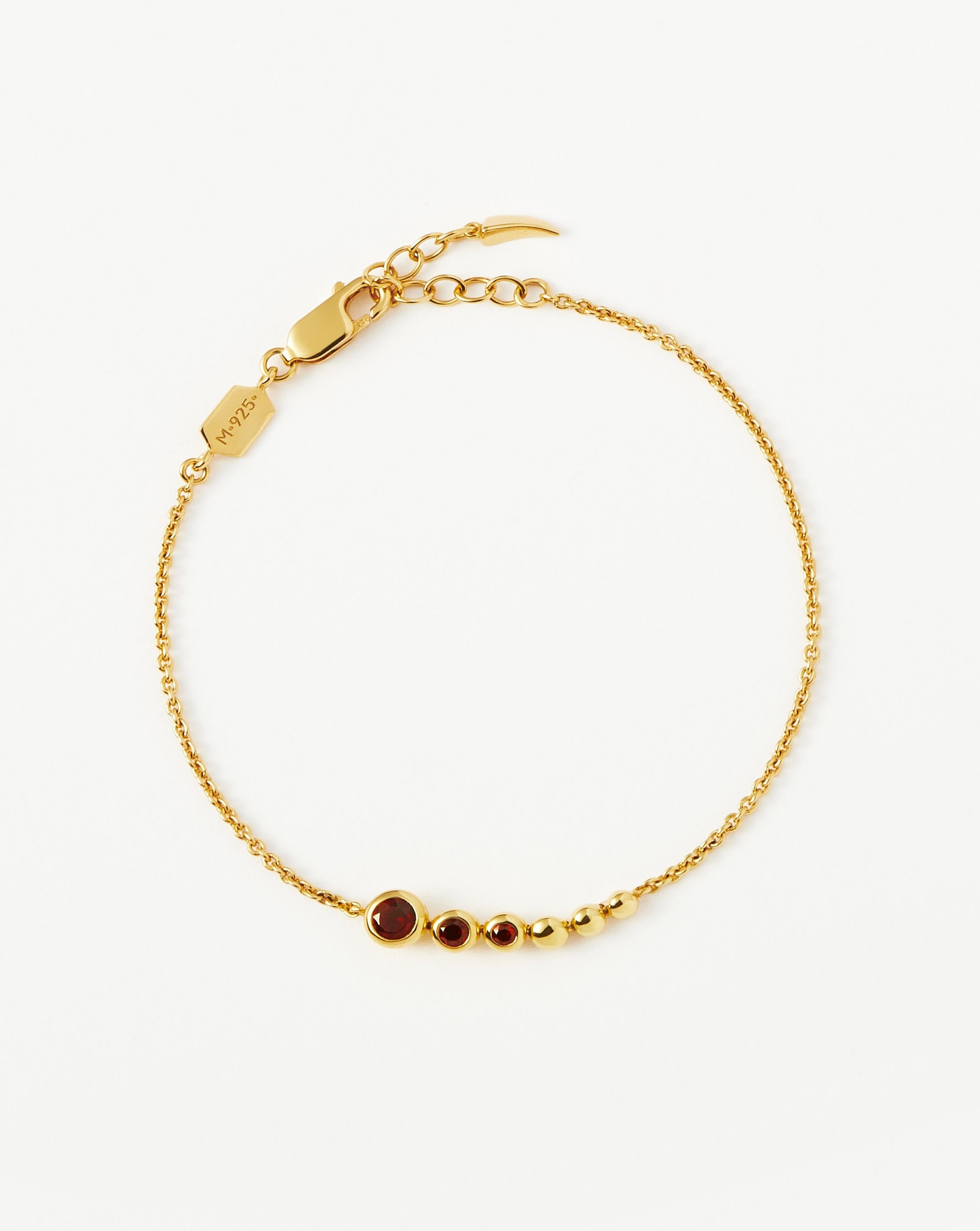 Beaded Stone Chain Bracelet for Women - Natural Gemstone Beaded Bracelet for Boho Style & Everyday Wear - Perfect for Yoga, Meditation & Gifts