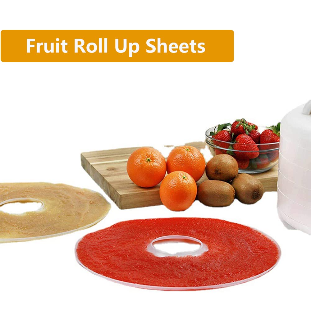 Non-Stick Round Silicone Dehydrator Sheets for Fruit Leather & Roll-Ups - Perfect for Food Dehydrators, Healthy Snacks, and DIY Fruit Roll-Ups at Home