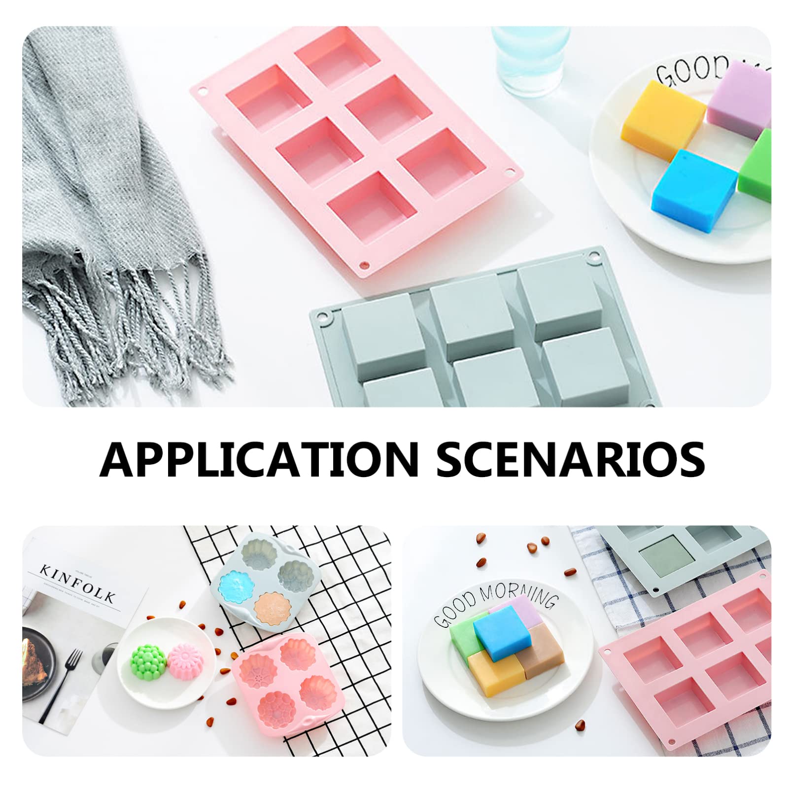 Hemoton 2-Piece DIY Silicone Baking Mold Set for Chocolate, Desserts, Cakes, Cookies & Candies - 3D Modeling Cake Decorating Tools for Home Baking, Party Treats & Holiday Gifts