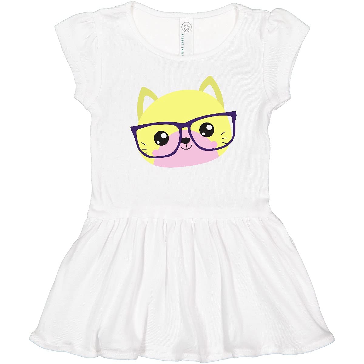 Hipster Cat Dress - Cute Kitten with Glasses for Toddlers | Playtime & Parties