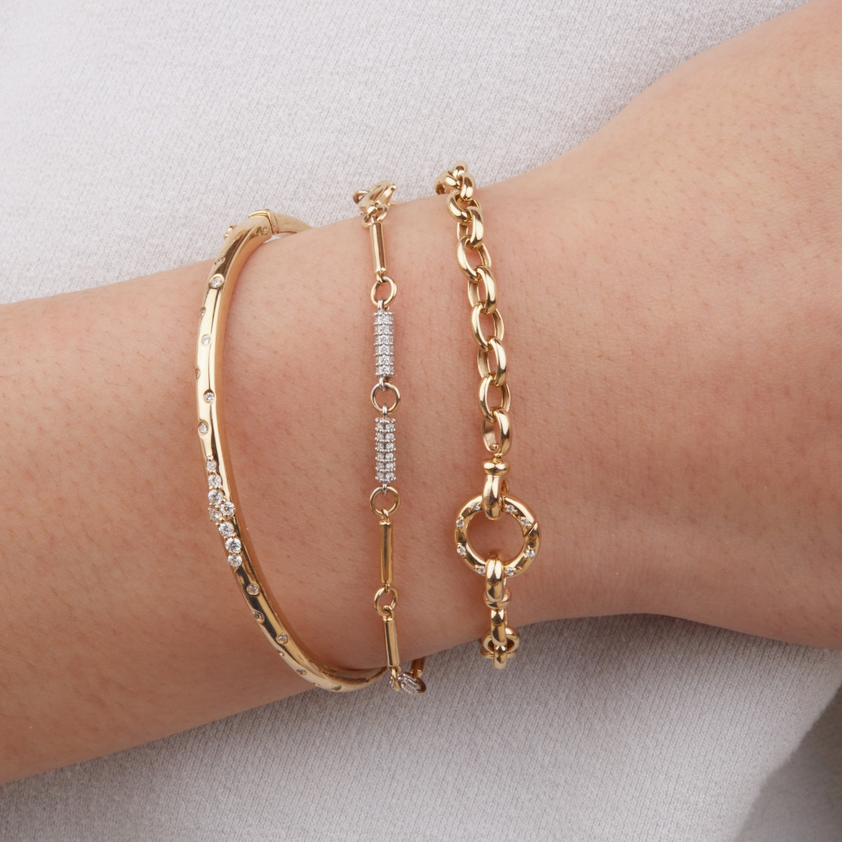 Petite Aria Bracelet - Dainty Gold Plated Charm Bracelet for Women - Perfect for Everyday Wear, Gifts & Special Occasions