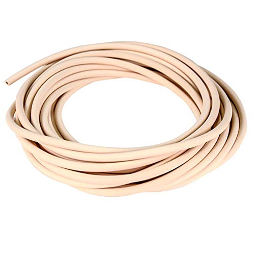 Premium Food-Grade Beige Rubber Tubing - 1/2