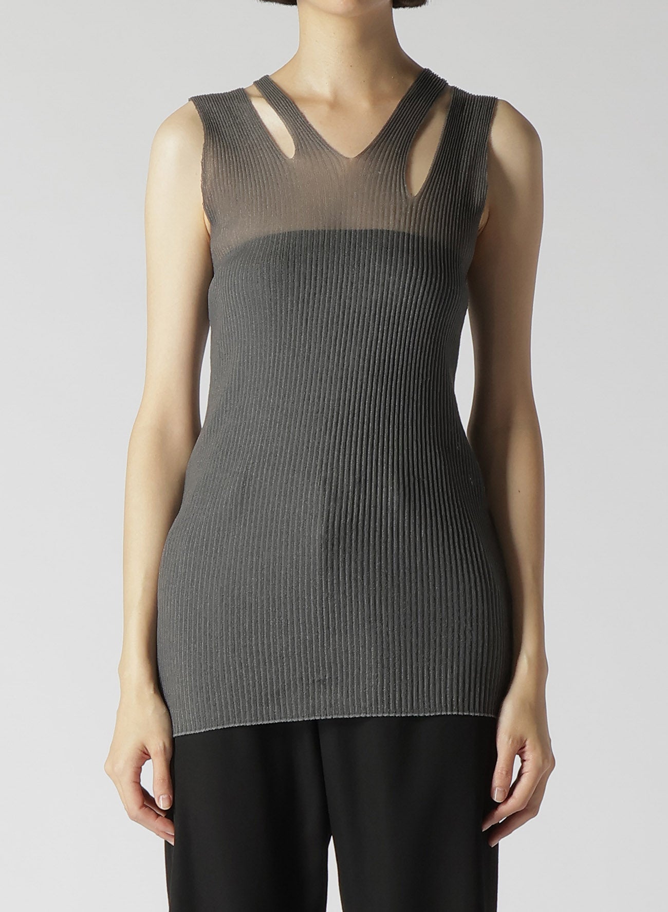 12G 3x3 Rib Knit Sleeveless Top for Women - Soft Stretch Casual Tank Top - Perfect for Summer, Layering & Everyday Wear