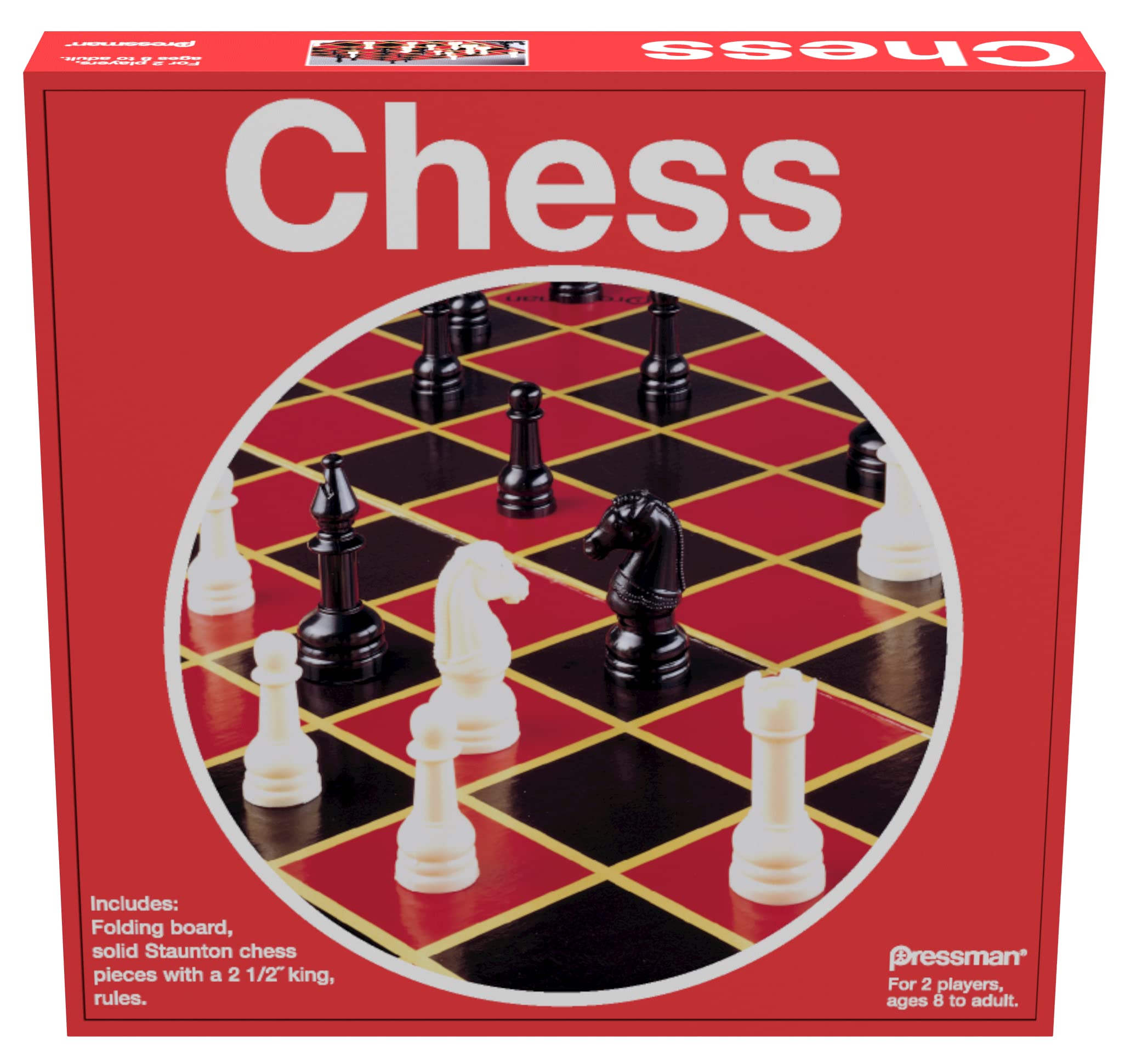 Pressman Toy Chess Set in Box - Classic Red 5