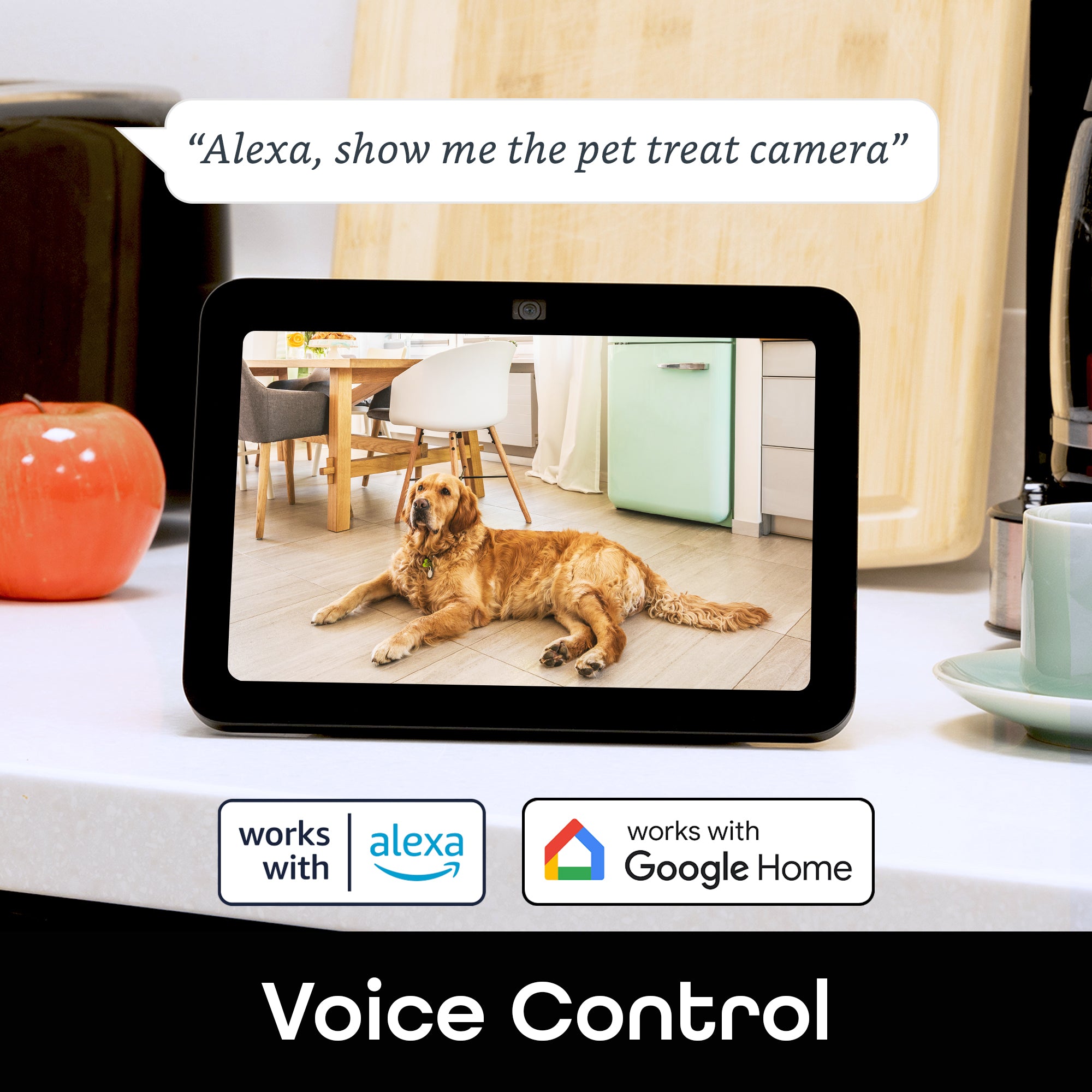 Geeni Treat Cam Pro Smart Pet Feeder with 2K HD Camera - Automatic Pet Food Dispenser with App Control for Dogs & Cats - Perfect for Home Monitoring & Remote Feeding While Traveling