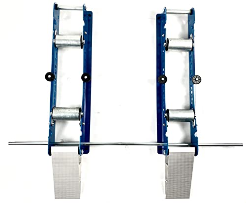 3-in-1 Heavy Duty Cable Dispenser & Caddy for Large 40-Inch Cable Reels - Perfect for Electricians, Construction Sites & Home DIY Projects