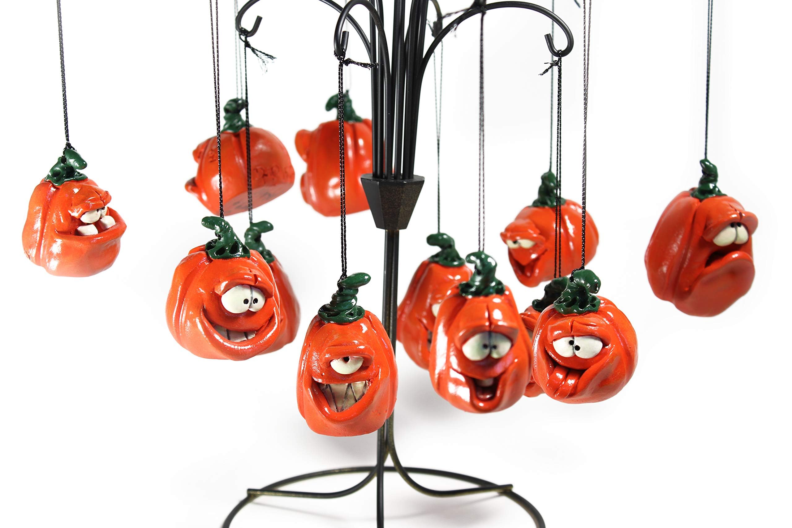 Fox Terrier Halloween Party Decor Set - 12 Hanging Ornaments, 2 Ghosts, 4 Spooky Figurines & Custom Pumpkin - Brown/White Holiday Favor Bundle for Dog Lovers - Perfect for Halloween Home Decor, Themed Parties & Gift Giving