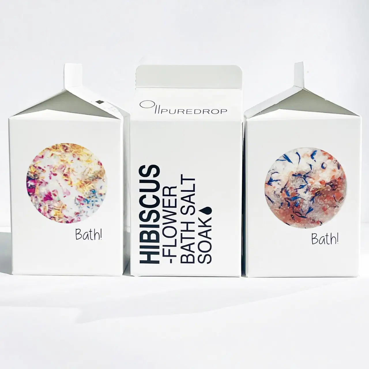 Organic Hibiscus Flower Bath Salt for Relaxation & Skin Care - Luxurious Spa Experience at Home, Perfect for Stress Relief & Self-Care