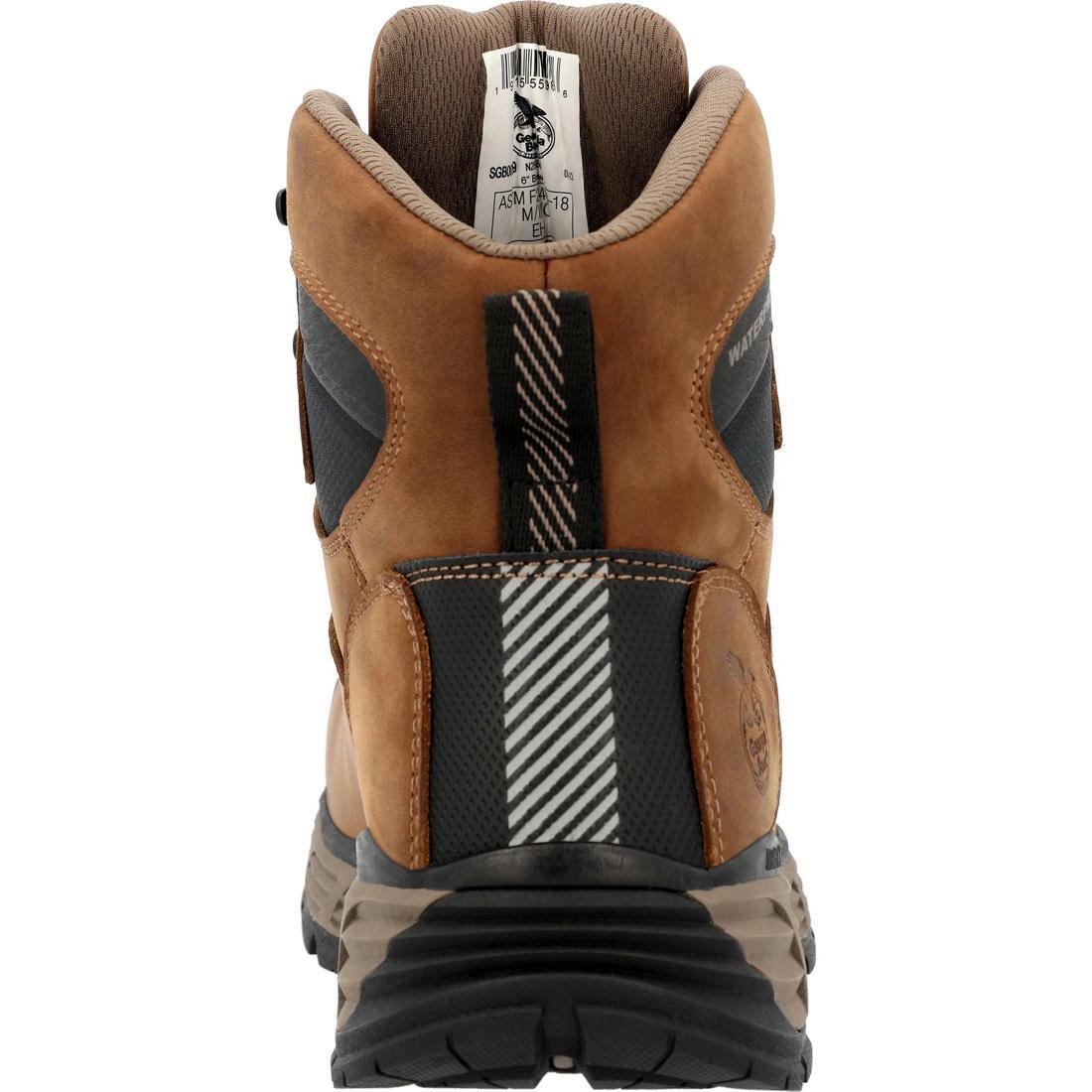 Durablend Edge 6 Waterproof Steel Toe Work Boots for Men - Slip Resistant Safety Shoes for Construction, Warehouse & Outdoor Work