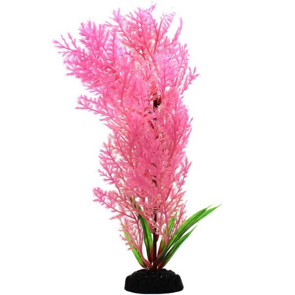 12 Pack Pink Wisteria Plastic Aquarium Plants - Realistic Fish Tank Decorations for Freshwater & Saltwater Aquariums - Perfect for Betta Fish, Goldfish, and Tropical Fish Tanks