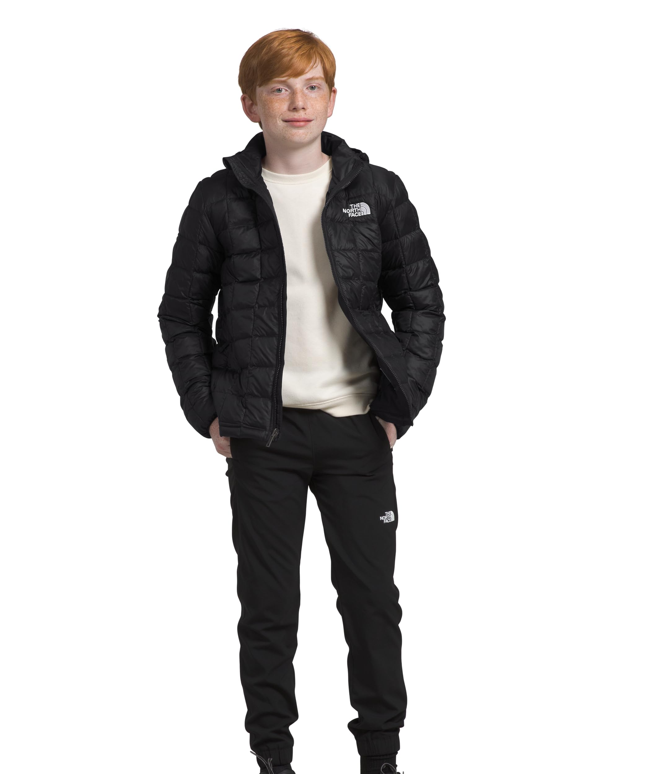 The North Face Boys' Thermoball™ Hooded Jacket - Water-Resistant Winter Jacket for Kids (Little Kids/Big Kids) - Perfect for Outdoor Play, School & Cold Weather Adventures