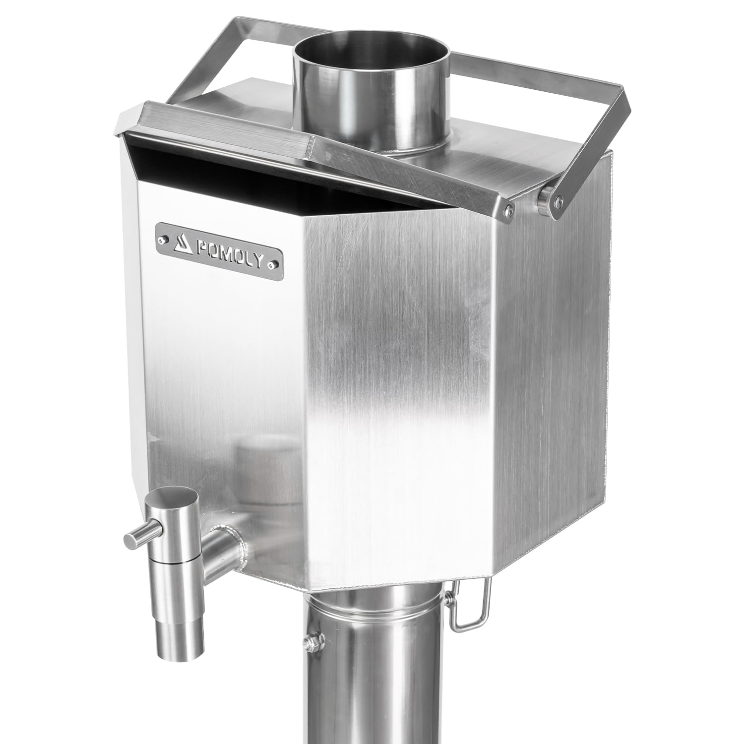 Portable Stainless Steel Water Tank for Camping Tent Stove - 7cm/2.76in Chimney Pipe Diameter - Perfect for Outdoor Heating & Hot Water Supply in Wilderness Camping, Hiking, and Survival Situations