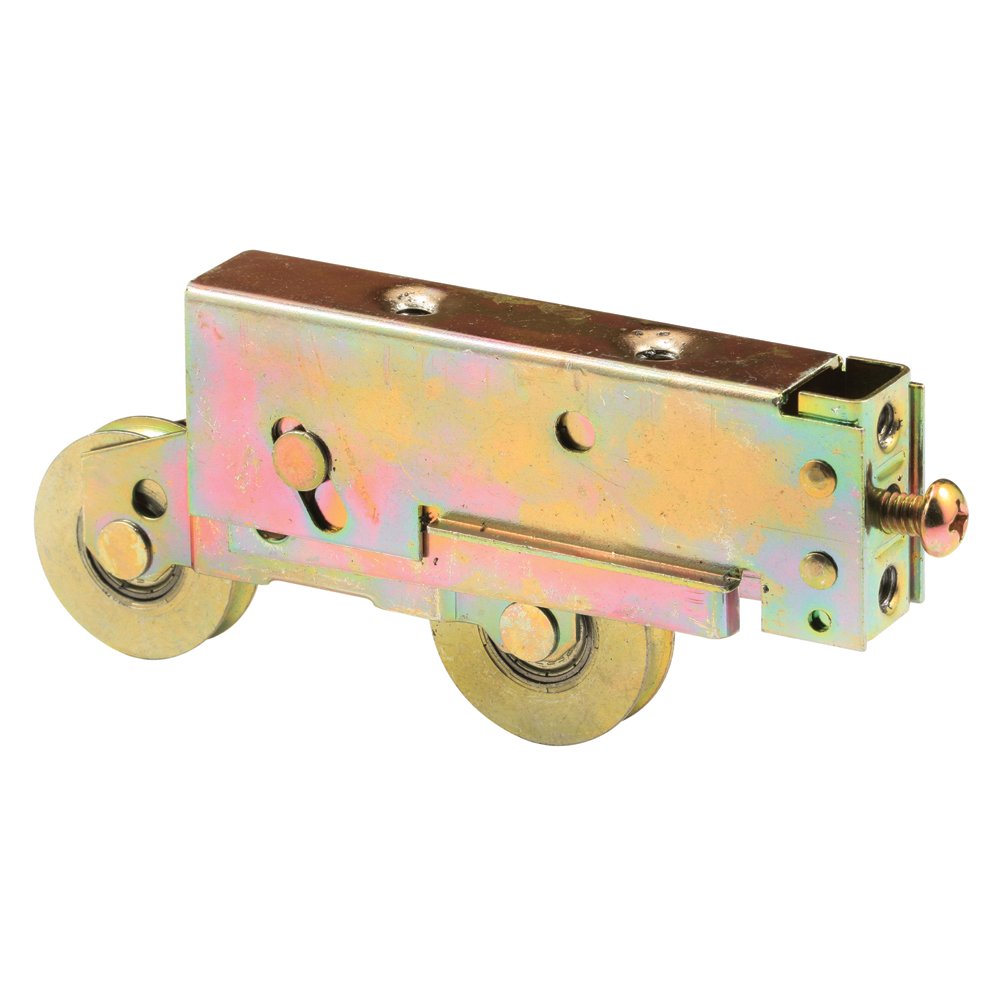 Prime-Line D 1924 1-1/2 Inch Steel Ball Bearing Tandem Roller with Unique Back Design - Single Pack - Ideal for Sliding Doors, Cabinet Drawers & Furniture Glides