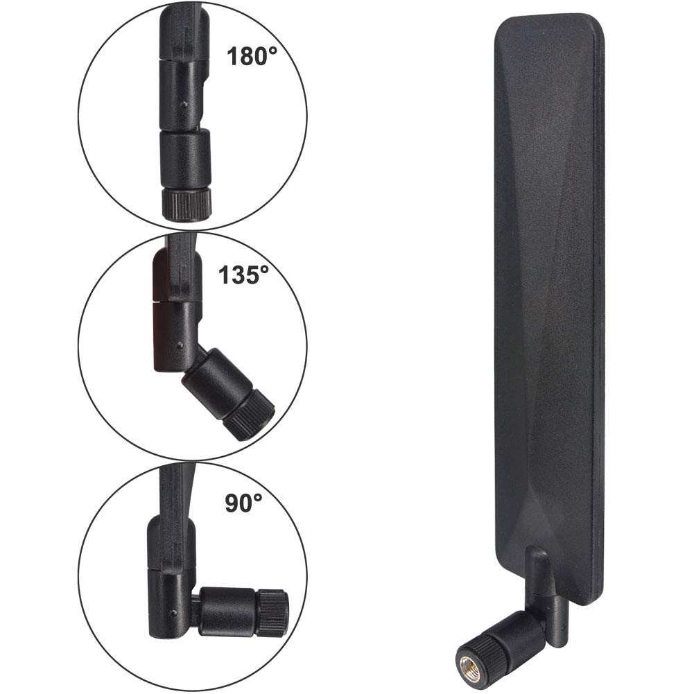 4G LTE Antenna 700-2700MHz 10dBi SMA Male Omnidirectional Antenna for GSM 3G 4G LTE - Compatible with Wireless CPE Routers, Trail Cameras, Hotspots, FPV Drones, Gateways, Industrial IoT Devices, Security Cameras & Network Cards (2 Pack) - Perfect for Outdoor, Home & Office Network Boosting