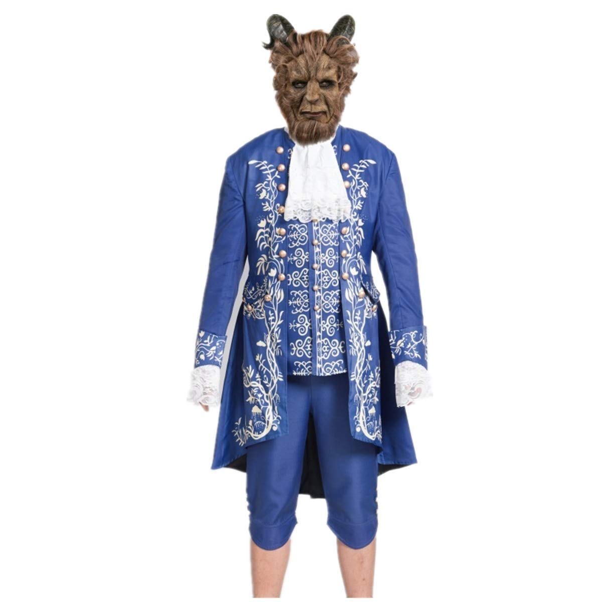 Prince Cosplay Costume for Men - Medieval Renaissance Halloween Outfit Full Set with Cape & Accessories - Perfect for Halloween Parties, Cosplay Events & Renaissance Fairs