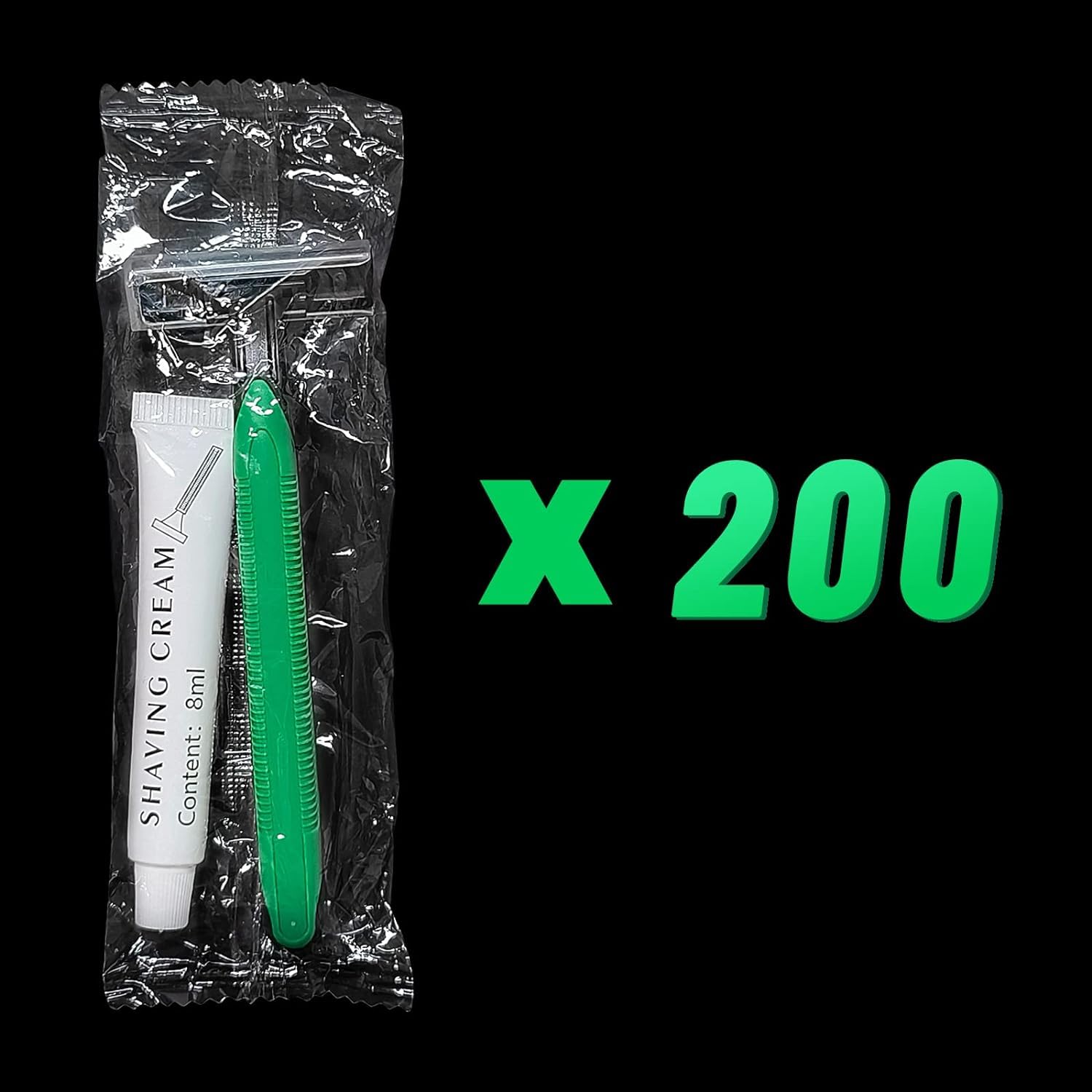 (200 Pack) Kheoxusa Disposable Razors - Twin Blade Razors for Women & Men, Individually Wrapped Bulk Razors - Smooth Shaving for Face, Legs, Bikini & Tattoo Areas - Perfect for Travel, Gym & Daily Use