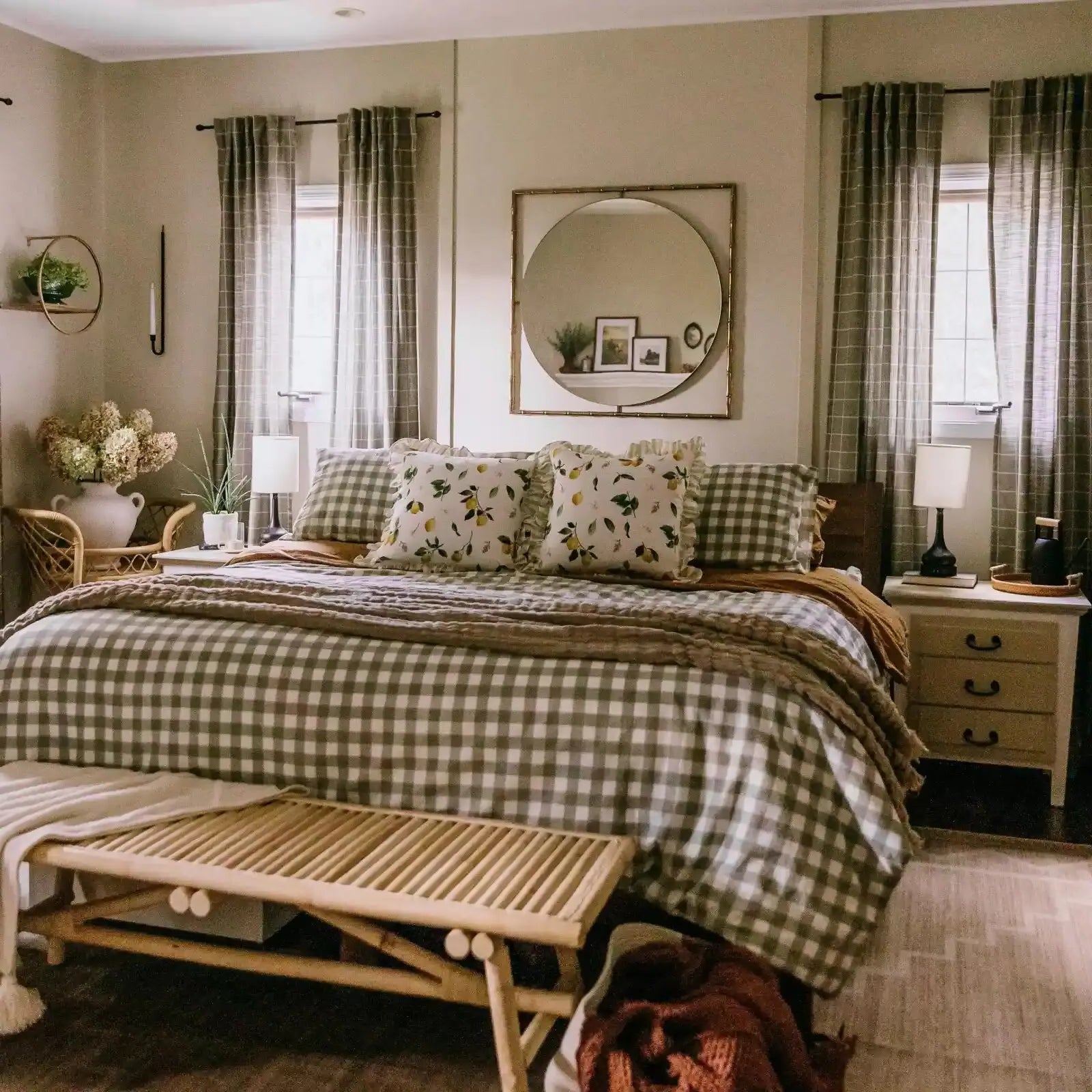 Stefana Silver Print Linen Blend Curtains - Elegant Pleated Drapes for Living Room & Bedroom Window Decor