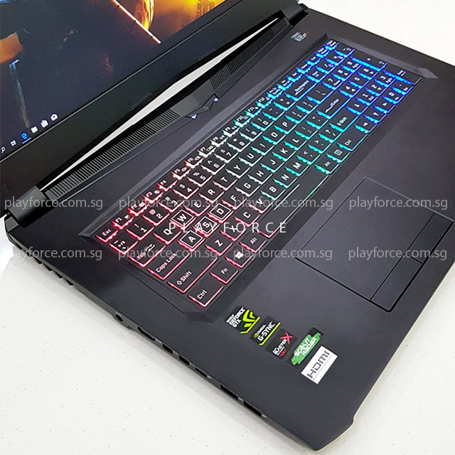 Aftershock S 17R Gaming Laptop - Intel i7 7700HQ, NVIDIA GTX 1070, 8GB RAM, 1TB HDD + 120GB SSD, 17.3