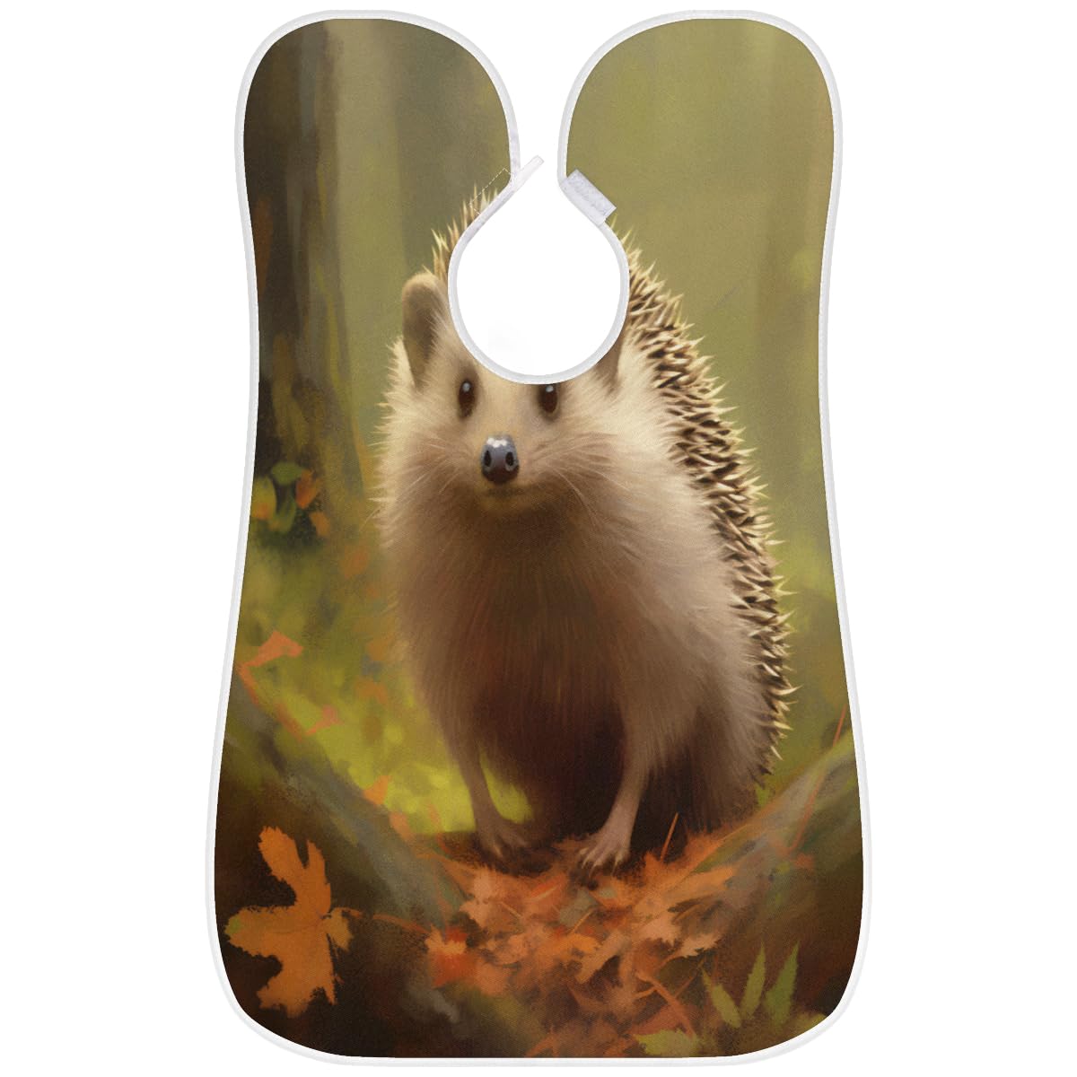 Stylish Animal Hedgehog Beard Shaving Bib for Men & Women - Waterproof Makeup & Hair Dye Apron, Barber Cape for Haircut & Beard Trimming - Perfect Sink Hair Catcher & Gift for Barbers & Stylists | Ideal for Home Grooming, Salon Use & DIY Hair Coloring