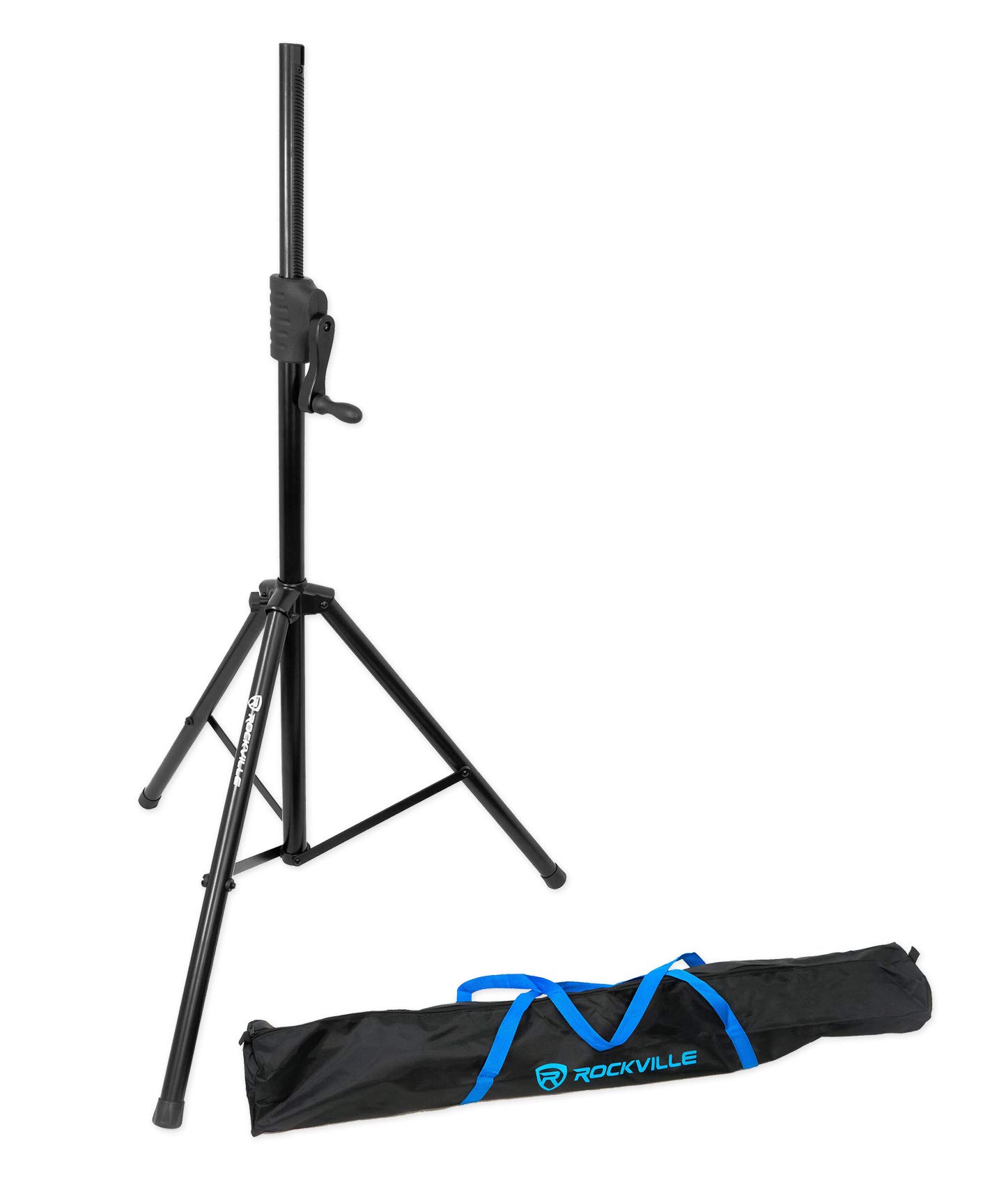 Rockville KPS10 10-Inch 3-Way 1200W Professional Karaoke Speaker System with Adjustable Speaker Stands - Perfect for Home Parties, Live Performances, and Outdoor Events