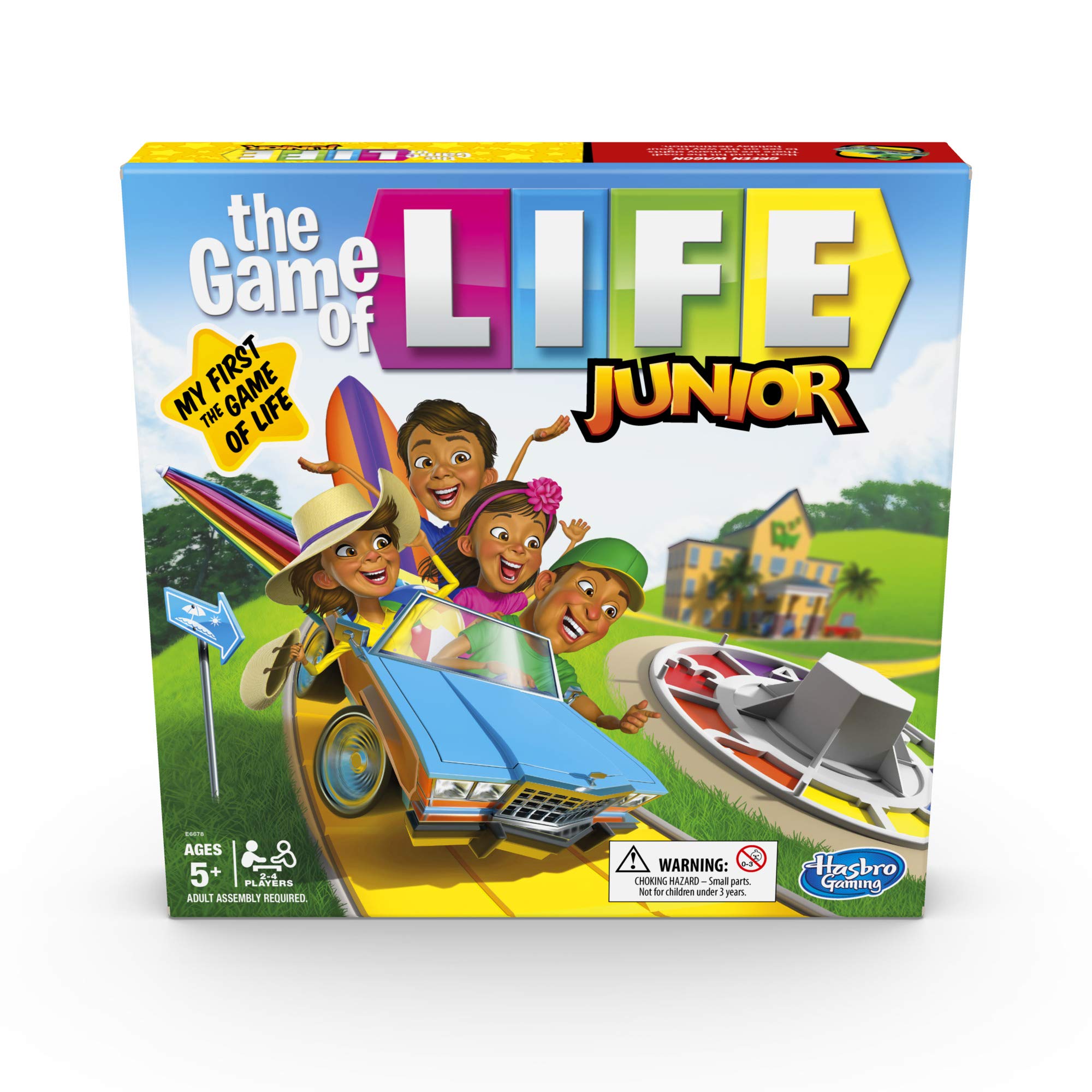 Hasbro Gaming The Game of Life Junior Board Game for Kids Ages 5+ | Fun Family Board Game for 2-4 Players | Perfect for Birthday Gifts & Family Game Nights