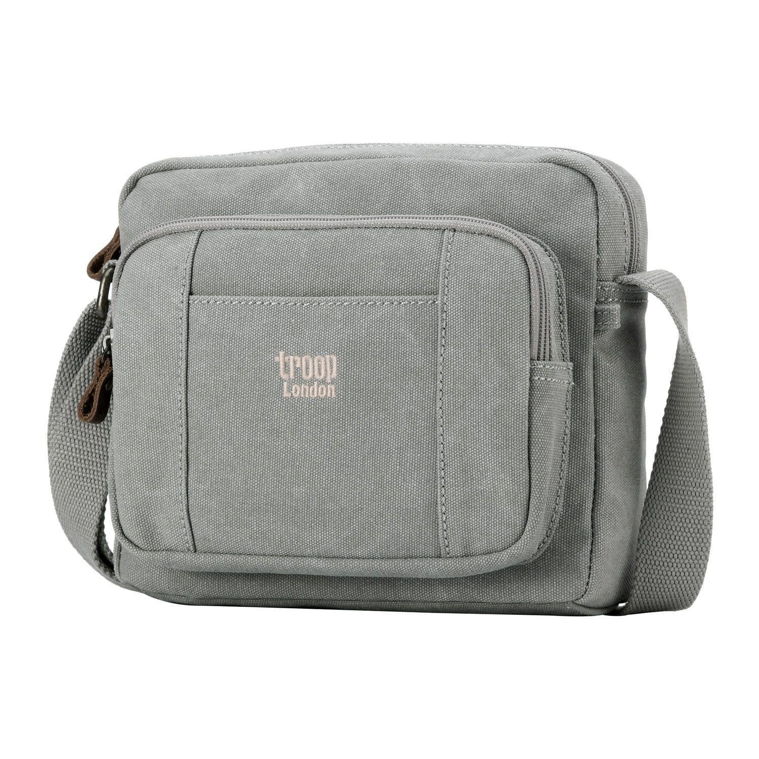 Troop London Classic Canvas Crossbody Bag for Women & Men - Stylish & Durable Shoulder Bag for Travel, Work & Everyday Use