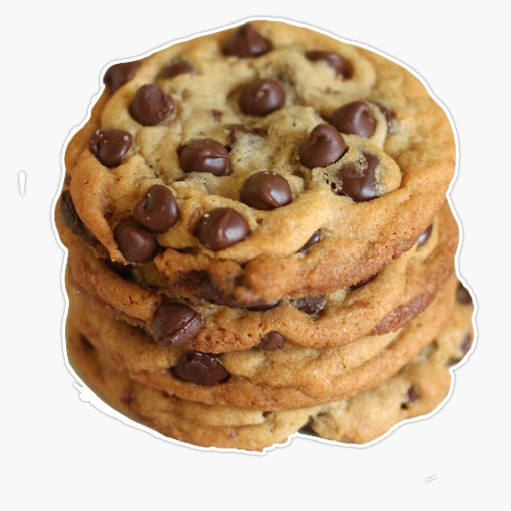 Waterproof Chocolate Chip Cookies Vinyl Sticker - 5